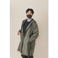 アイリスオーヤマ デイリーフィットマスク 立体 ふつうワイドサイズ ブラック RK-F5MBK 不織布　カラーマスク　使い捨て　1パック(5枚入)