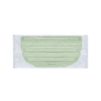 アイリスオーヤマ 美フィットマスク ふつう ピスタチオ　PK-B7MXA　プリーツ カラーマスク　不織布　使い捨て1パック(7枚入)