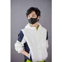 アイリスオーヤマ DAILY FIT MASK 立体 ふつうサイズ ブラック　RK-F5SBK 1パック(5枚入)