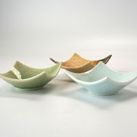 ヤマコー 石目調 角型小付 中 青白磁 27972 1個（直送品）