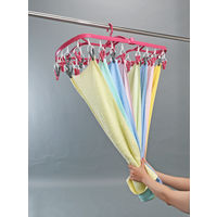 カワタキコーポレーション 洗濯物が取り込みやすい角ハンガー 44ピンチ 1セット（3個）