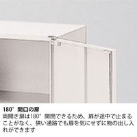 【組立設置込】イトーキ シンラインキャビネットA4  ワードローブ 下置 ベース付 ホワイトグレー EHFM-214HWS-WE 1台（直送品）