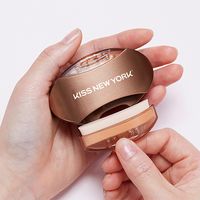 KISS NEW YORK ニューアイブロウスタンプ 眉スタンプ 左右対称 ディープブラウン/ストレート KBS15J 1個（直送品）