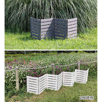 住まいスタイル 折り畳めるウッドミニフェンス120(横ボーダー) 1枚組 WF-120YK-GRY 1枚（直送品）