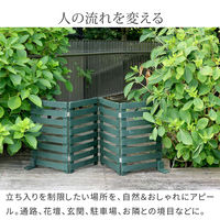 住まいスタイル 折り畳めるウッドフェンス160(横ボーダー)2枚組 WF-160YK-2P-WHT 1セット(2枚入)（直送品）