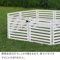 住まいスタイル 折り畳めるウッドフェンスゲートセット(横ボーダー) WF-YKG-LBR 1セット(ゲート用フェンス1枚と開閉金具1個)（直送品）