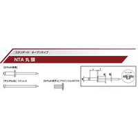 ニッセンリベット 丸頭 ＮＴＡ４-５（ＮＴＡ４５）ヒノマル　1箱（1000本）（直送品）
