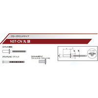 ニッセンリベット 丸頭 ＮＳＴ５-３ＣＮ（ＮＳＴ５３ＣＮ）ヒノマル　1箱（1000本）（直送品）