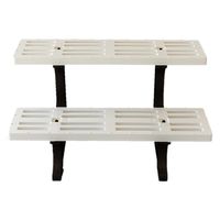 セーブ・インダストリー フラワースタンド2段550ツートン SV-3369 1個（直送品）