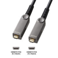 サンワサプライ  4K60Hz対応光ファイバHDMIケーブル（70m） KM-HD20-PFBAD70（直送品）