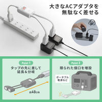 サンワサプライ  一括集中スイッチ付き電源延長コード TAP-EX2SWW（直送品）