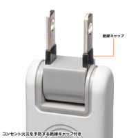 サンワサプライ 火災予防タップ TAP-TSH43N2 1本