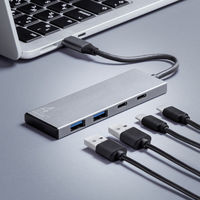 サンワサプライ USB 10Gbps Type-C ハブ(4ポート) USB-10TC14SV 1個