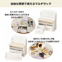 【軒先渡し】コイズミファニテック Muppu マルチラック 幅580×奥行330×高さ650mm ホワイト MDB-012WWWH 1台（直送品）