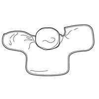 セーフラン安全用品 洗える頭巾 つば付き/タレ有り/丸型マスク止め/眼鏡通し (50枚入) J2673 1箱(50枚入)（直送品）