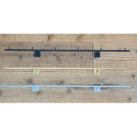 ポッシュリビング フックL ブラック W80×D8×H4cm アイアン 63873 1個（直送品）