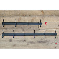 ポッシュリビング フックS アンティークゴールド W60×D8×H11cm アイアン 63883 1個（直送品）