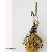 ポッシュリビング フック ブラック W0.8×D8×H10cm アイアン 63658 1個（直送品）