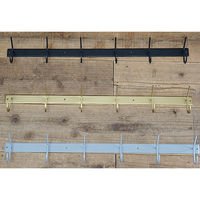 ポッシュリビング フックL アンティークゴールド W80×D8×H11cm アイアン 63886 1個（直送品）