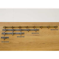 ポッシュリビング アイアンウォールフック シングル ブラック W4.5×D3×H3.5cm 63133 1セット(3個)（直送品）