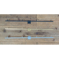 ポッシュリビング フックM ライトグレー W60×D8×H4cm アイアン 63872 1個（直送品）