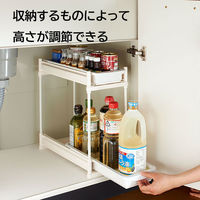 伸晃 キッチンラック シンク下 収納 スライド 2段 スリムタイプ SS-304 1個