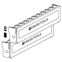 ピービースイスツールズ E6・C6シリーズ用ビットホルダー 10本収納 パッケージ仕様 971.C6ANDE6CN 1個（直送品）
