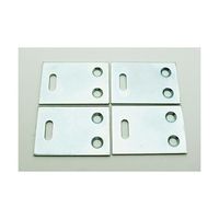 山口安製作所 ユニクローム 平打型天板止 ユニクロ 1.5mm×37mm×25mm 4個入 Y-841 1セット(4個)（直送品）