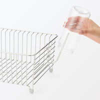 無印良品 ステンレス ボトルフック 水切りカゴ用 約幅3.5×奥行7×高さ13.5cm 1セット（1個×2） 良品計画