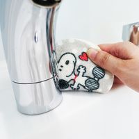 スヌーピー 洗面台クリーナー ドット フック付 1個 創和