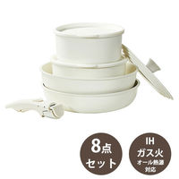 CAROTE（カローテ）フライパン 鍋 蓋 取っ手 IH ガス火対応 8点セット 1セット