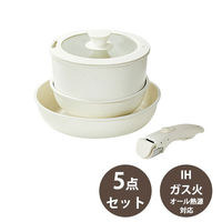 CAROTE（カローテ）フライパン 鍋 蓋 取っ手 IH ガス火対応 5点セット 1セット