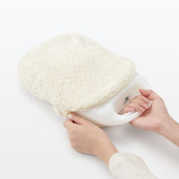 無印良品 あたたかファイバー鹿の子湯たんぽカバー 中 アイボリー 約29×23cm 良品計画