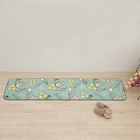 センコー となりのトトロ 森のクローバー インテリアマット 約45×180cm グリーン TOI231006 1枚（直送品）