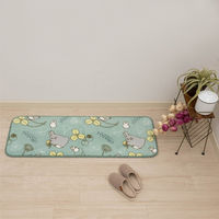 センコー となりのトトロ 森のクローバー インテリアマット 約45×120cm グリーン TOI231006 1枚（直送品）