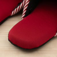 センコー SDS ピンボーダー スリッパ S:約21-22.5cm レッド SDS150399 1足（直送品）