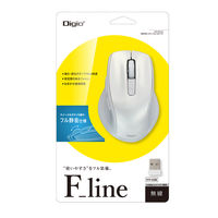 ナカバヤシ 無線静音 5ボタン BlueLEDマウス ホワイト MUS-RKF226W 1個