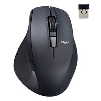 ナカバヤシ 高速スクロール 無線静音 5ボタン BlueLEDマウス Nブラック MUS-RKF164NBK 1個