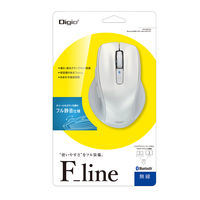 ナカバヤシ Bluetooth静音 5ボタン BlueLEDマウス ホワイト MUS-BKF228W 1個