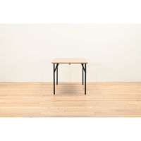 【軒先渡し】HIKARI ワークカフェダイニング ダイニングテーブル DLT-アリカ 140-WDテンバン/スチールレッグBK 1台（直送品）