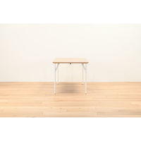 【軒先渡し】HIKARI ワークカフェダイニング ダイニングテーブル DLT-アリカ 140-WDテンバン/スチールレッグWH 1台（直送品）