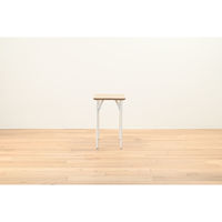 【軒先渡し】HIKARI ワークカフェダイニング ダイニングテーブル DLT-アリカ EX.-WDテンバン/スチールレッグWH 1台（直送品）