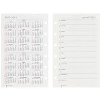 マルマン 【2025年版】リフィル ミニ データプラン 6穴 月間+週間(見開き片面1週間) 月曜始まり LS477-25 1冊（直送品）