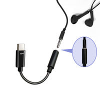 エアージェイ ステレオミニ to Type-C変換アダプターケーブル[ハイスペックモデル] HAC-HA3 BK 1個