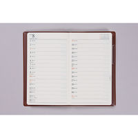 高橋書店 【2025年版】ニューダイアリーアルファ4 手帳判 見開き1週間 月曜始まり 茶 108 1冊（直送品）