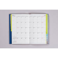 高橋書店 【2025年版】T'beauインデックス4 手帳判 片側1週間+ノート 月曜始まり 紺 337 1冊（直送品）