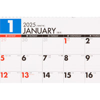 高橋書店 【2025年版】エコカレンダー壁掛 B4×2面 2カ月一覧 E75 1冊（直送品）