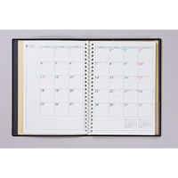 高橋書店 【2025年版】リングダイアリー A5 見開き1週間 月曜始まり 黒 452 1冊（直送品）