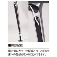 【軒先渡し】ニシキ工業 ミーティングテーブル 幅2100×奥行1000×高さ720mm ウォールナット ACAD-B2110KW-WN 1台（直送品）