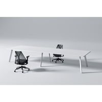 【軒先渡し】ニシキ工業 ビッグテーブル 幅2800×奥行1200×高さ720mm ライトオーク ALNE-B2812-LO 1台（直送品）